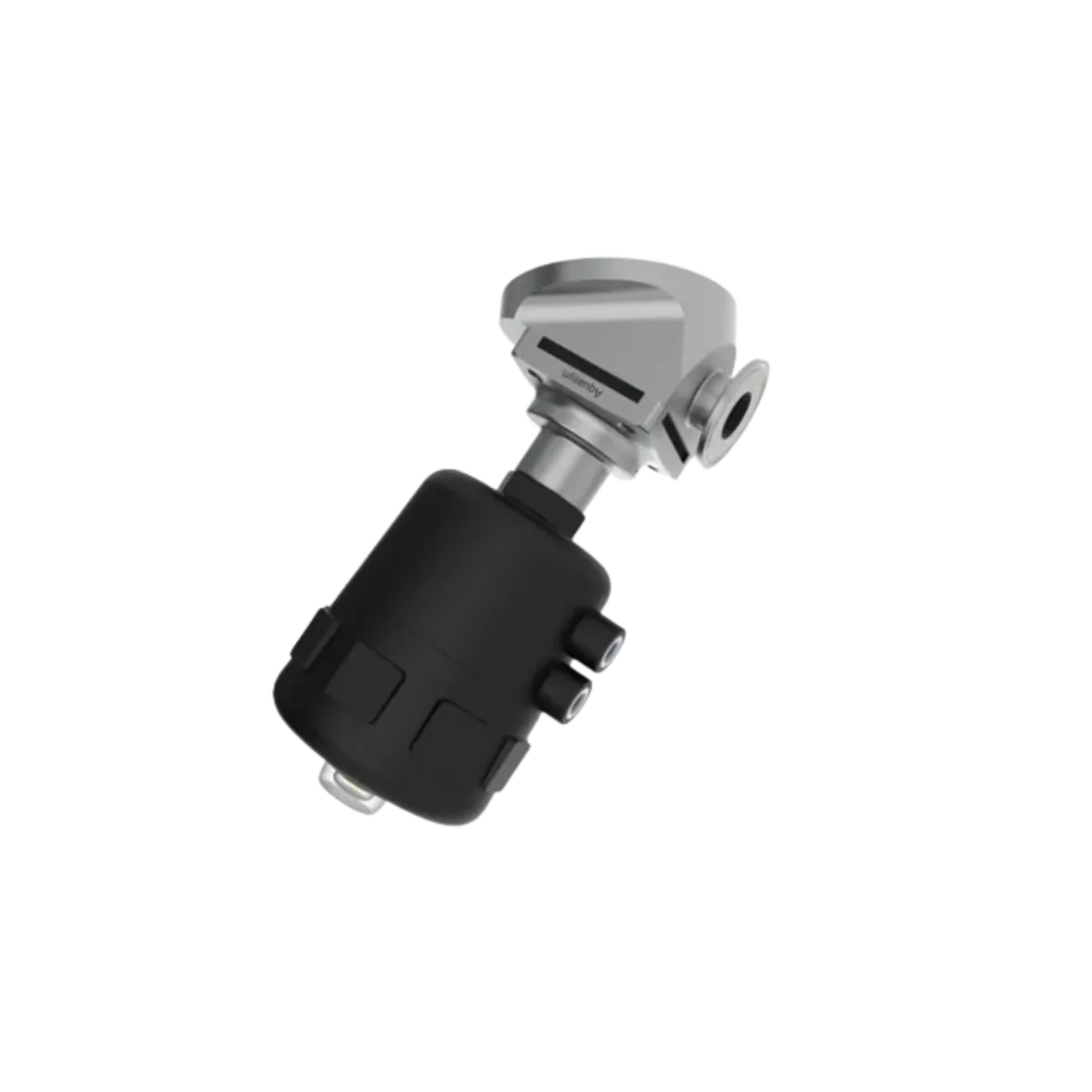 Aquasyn tank bottom valve assembled with pneumatic actuator